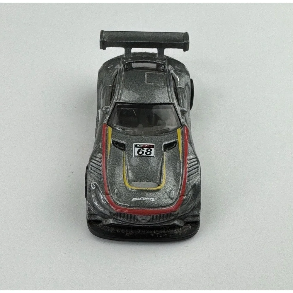 Hot Wheels 16 Mercedes-AMG GT3 ZAMAC Silver #68 Legends of Speed FJV46 Diecast